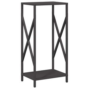 vidaXL Brandhoutrek 34x25x70 cm koudgewalst staal zwart