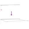 vidaXL Inklapbaar Zonnescherm Zwart 450 × 300 cm Polyester en Metaal