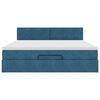 vidaXL Ottoman bed met matras 180x200 cm fluweel donkerblauw