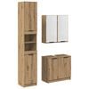 vidaXL Badkamerkastenset 3 st Artisan Eiken Bewerkt hout