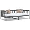 vidaXL Bedbank massief grenenhout grijs 90x200 cm