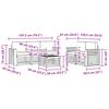 vidaXL Sofa-Sets 6 pcs Natuurlijk en Lichtgrijs Massief Acaciahout