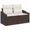 vidaXL Tuin Sofa Set 8 pcs Bruin poly rattan