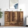 vidaXL Hoge kast met lade 3 pcs Oud Hout Bewerkt hout