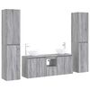 vidaXL Badkamermeubelset 5 st Grijs Sonoma 33 x 34,5 x 160 cm