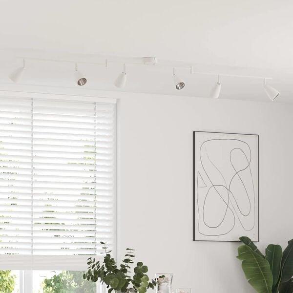 vidaXL Plafondspot met schijnwerpers Wit 25.5 x 8 x 16 cm Metaal