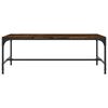vidaXL Salontafel 80x50x35 cm bewerkt hout gerookt eikenkleurig