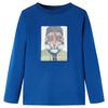 Kindershirt met lange mouwen 128 donkerblauw