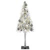 vidaXL Kerstboom met 150 LED met standaard Wit 120 cm PE en staal