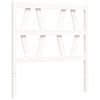 vidaXL Bedframe met hoofdbord massief hout wit 90x200 cm