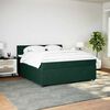 vidaXL Boxspring met matras fluweel donkergroen 180x200 cm