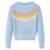 Kindertrui gebreid 104 blauw
