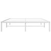 vidaXL Bedframe metaal wit 150x200 cm