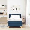 vidaXL Boxspringbed met matras met hoofdeinde Blauw 90 x 200 cm Stof
