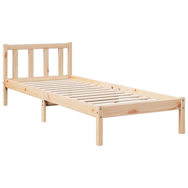 vidaXL Bedframe extra lang zonder matras massief grenenhout 100x210 cm