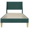 vidaXL Bedframe met hoofdeinde Donkergroen 100 x 200 cm Stof