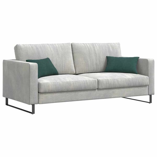 vidaXL Sofa Kussens 2 pcs Donkergroen 50 x 30 cm Katoen Stof