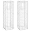 vidaXL Schanskorf palen 2 st 50x50x180 cm ijzer