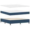 vidaXL Boxspring bed met matras met hoofdeinde Blauw 180 x 200 cm Stof