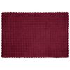 vidaXL Antislip nep konijnenbont deken Olite 4 pcs Bordeaux Rood