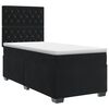 vidaXL Boxspringbed met matras Zwart 80 x 200 cm Fluweel