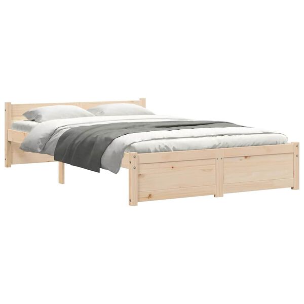 vidaXL Bedframe massief hout 120x190 cm