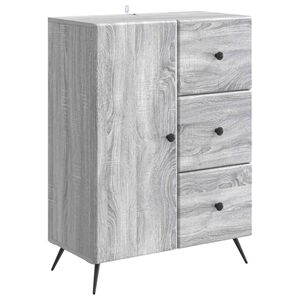 vidaXL Dressoir Grijs sonoma 66 x 34,5 x 90 cm Bewerkt hout