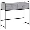 vidaXL Consoletafel Grijs Sonoma 90 x 33 x 80,5 cm Bewerkt hout