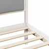 vidaXL Bedframe met hoofdeinde Lichtgrijs 100 x 200 cm Stof