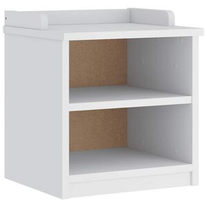 vidaXL Gangbankje SANDNES wit 45x40x50 cm massief grenenhout