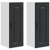 vidaXL Vaatwasserpaneel Kalmar 2 pcs Zwart 30 x 31 x 80 cm