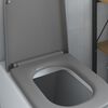 vidaXL Toiletzitting Grijs 44,5 x 35 x 3,6 cm Duroplast
