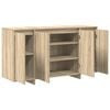 vidaXL Dressoir Sonoma Eiken 135 x 41 x 75 cm Bewerkt hout