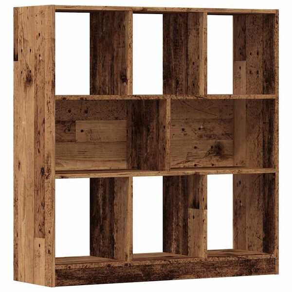 vidaXL Boekenkast 97,5x29,5x100 cm bewerkt hout oud houtkleurig