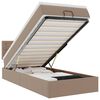 vidaXL Ottoman bed met matrassen en LED's 90x190cm kunstleer