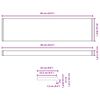 vidaXL Raamsokkel Marmer Tekst -enure 60 x 25 x 4,5 cm PVC