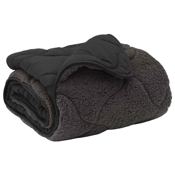 vidaXL Winter Dekbed Gekwilt Antraciet 135 x 200 cm