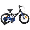 vidaXL Kinderfiets 16 Inch voor 4-6 jaar oud Zwart