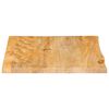 vidaXL Tafelblad met natuurlijke rand 80x80x3,8 cm massief mangohout