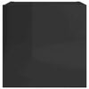 vidaXL Tv-wandmeubelen 2 st 30,5x30x30 cm hoogglans zwart