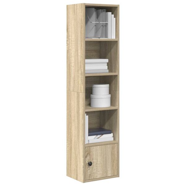 vidaXL Boekenkast 31x24x127 cm bewerkt hout sonoma eikenkleurig