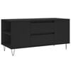 vidaXL Salontafel 102x44,5x50 cm bewerkt hout zwart