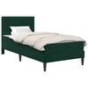vidaXL Bedframe met matras Donkergroen 90 x 190 cm Fluweel