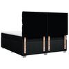 vidaXL Boxspring met matras stof zwart 200x200 cm