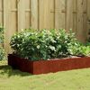vidaXL Plantenbak verhoogd 100x100x41 cm cortenstaal
