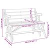 vidaXL Picknicktafel met banken 2-in-1 ombouwbaar massief vurenhout