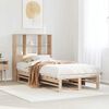 vidaXL Bed met boekenkast zonder matras massief hout 90x190 cm