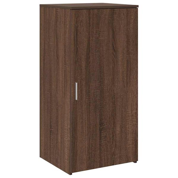 vidaXL Opbergkast 50x45x103,5 cm bewerkt hout bruin eikenkleurig