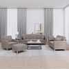 vidaXL 4-delige Loungeset met kussens stof taupe