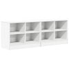 vidaXL Bed kast met plank 2 pcs Wit 66 x 33 x 48 cm Bewerkt hout